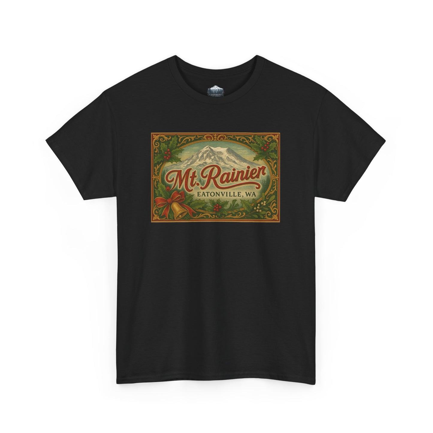 Mt. Rainier - Eatonville, WA Victorian Christmas T-Shirt