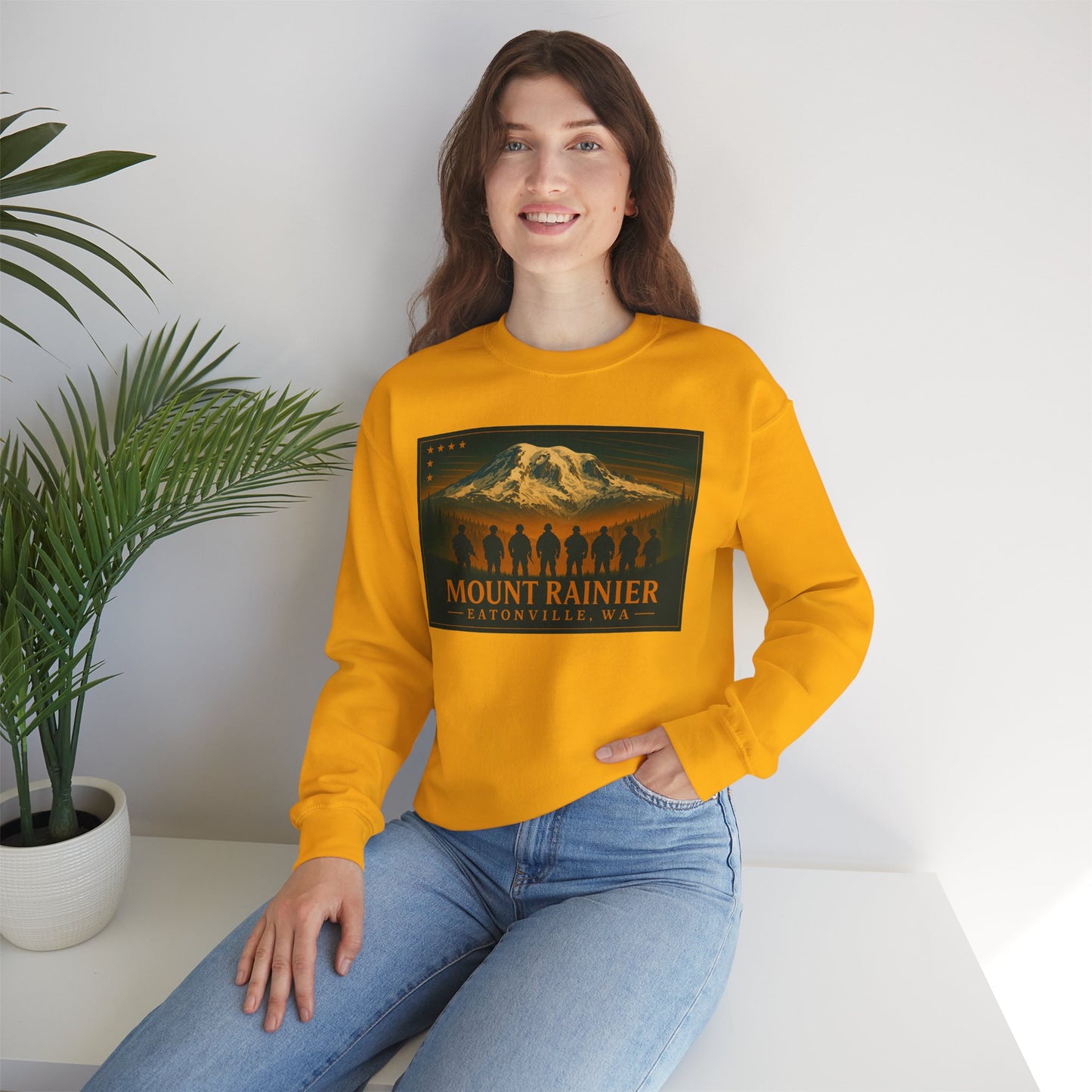 Mount Rainier - Eatonville, WA Military Sweatshirt
