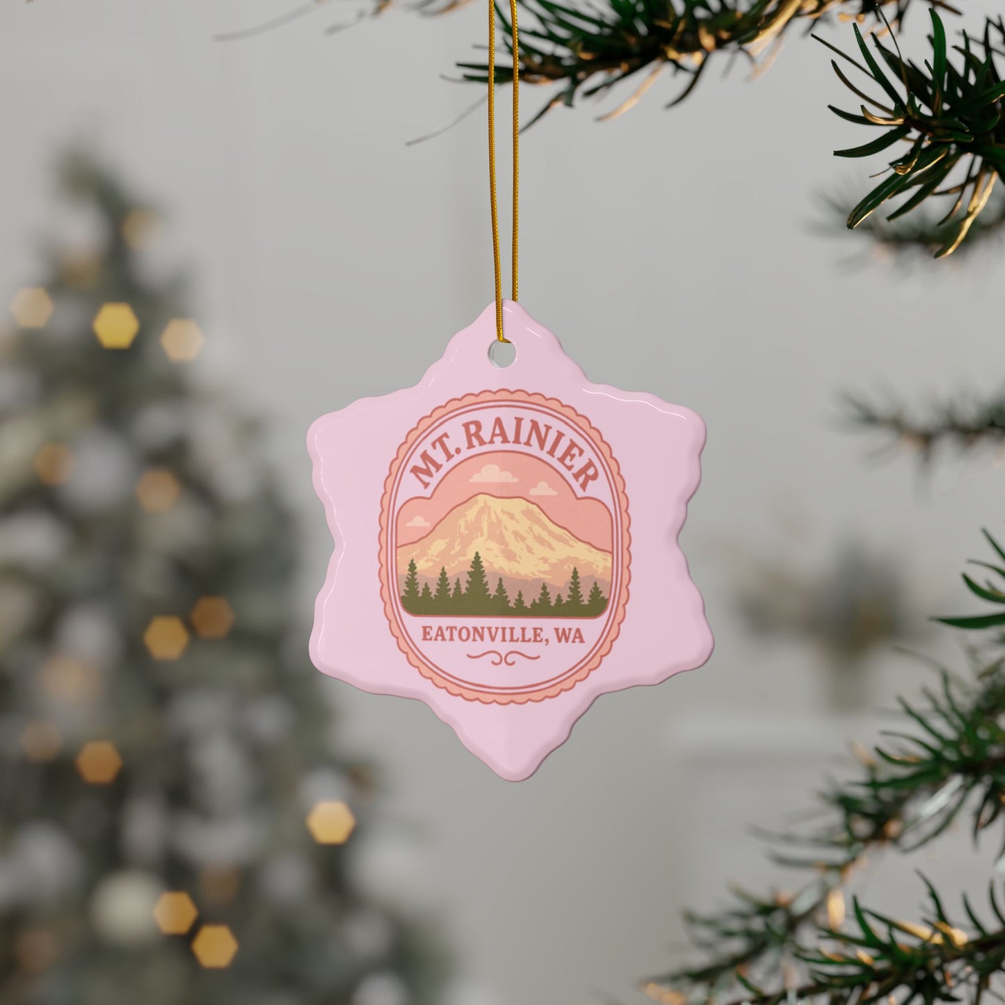 Mt. Rainier - Eatonville, WA Coquette Ornament