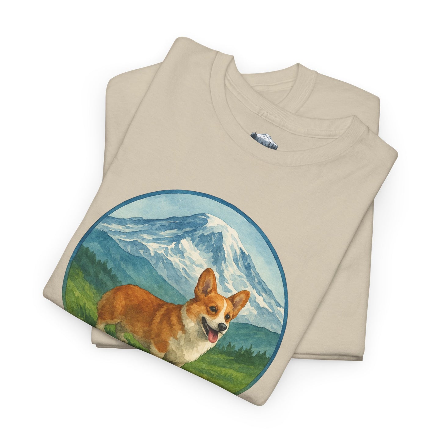 Mt. Rainier - Washington Corgi T-Shirt
