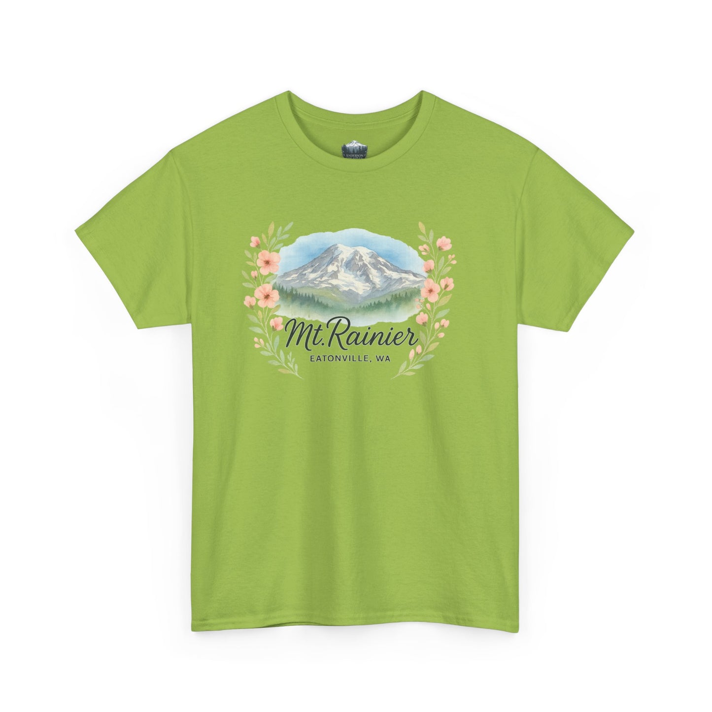 Mt. Rainier - Eatonville, WA Floral T-Shirt