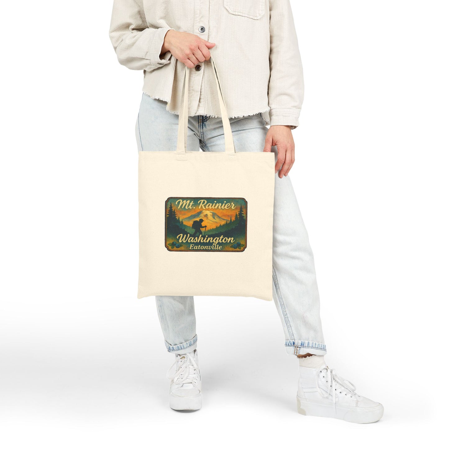Mt. Rainier - Eatonville, WA Hiker Canvas Tote Bag