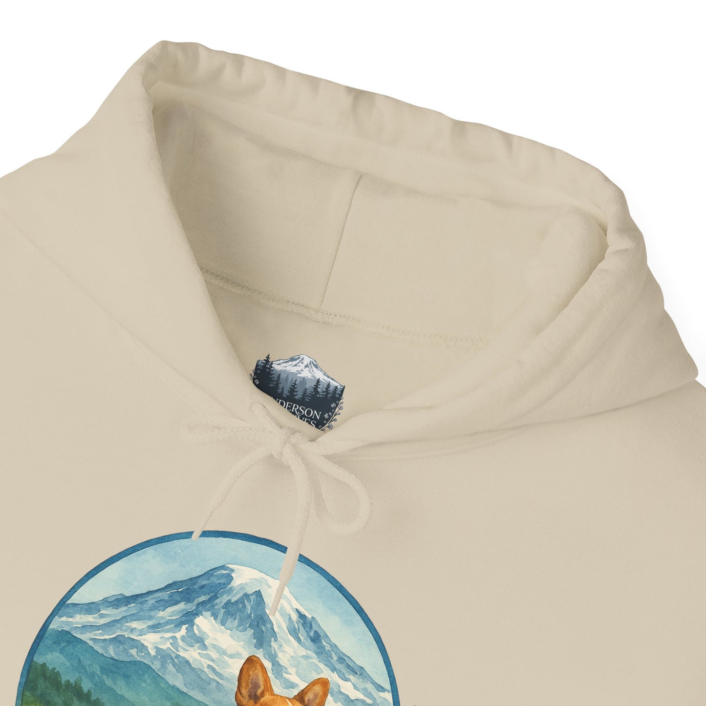 Mt. Rainier - Washington Corgi Hoodie