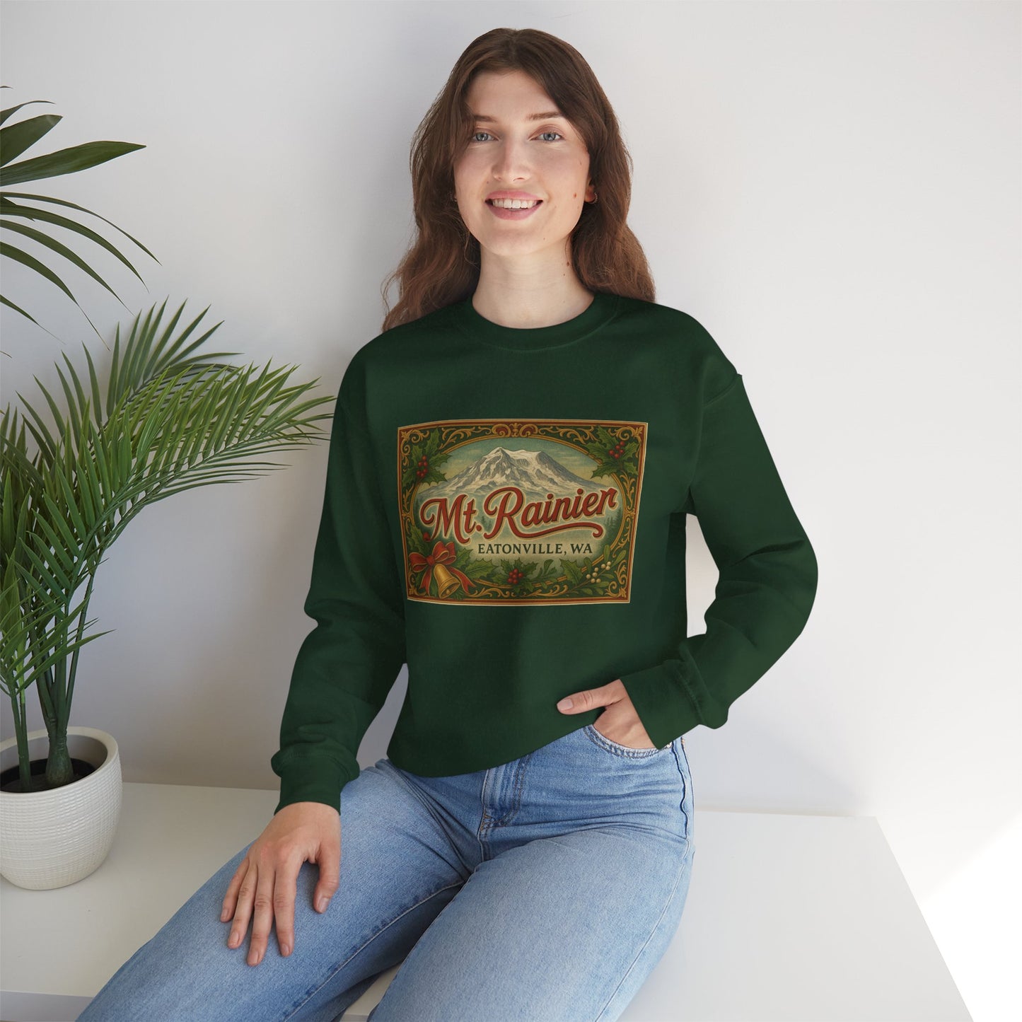 Mt. Rainier - Eatonville, WA Victorian Christmas  Sweatshirt