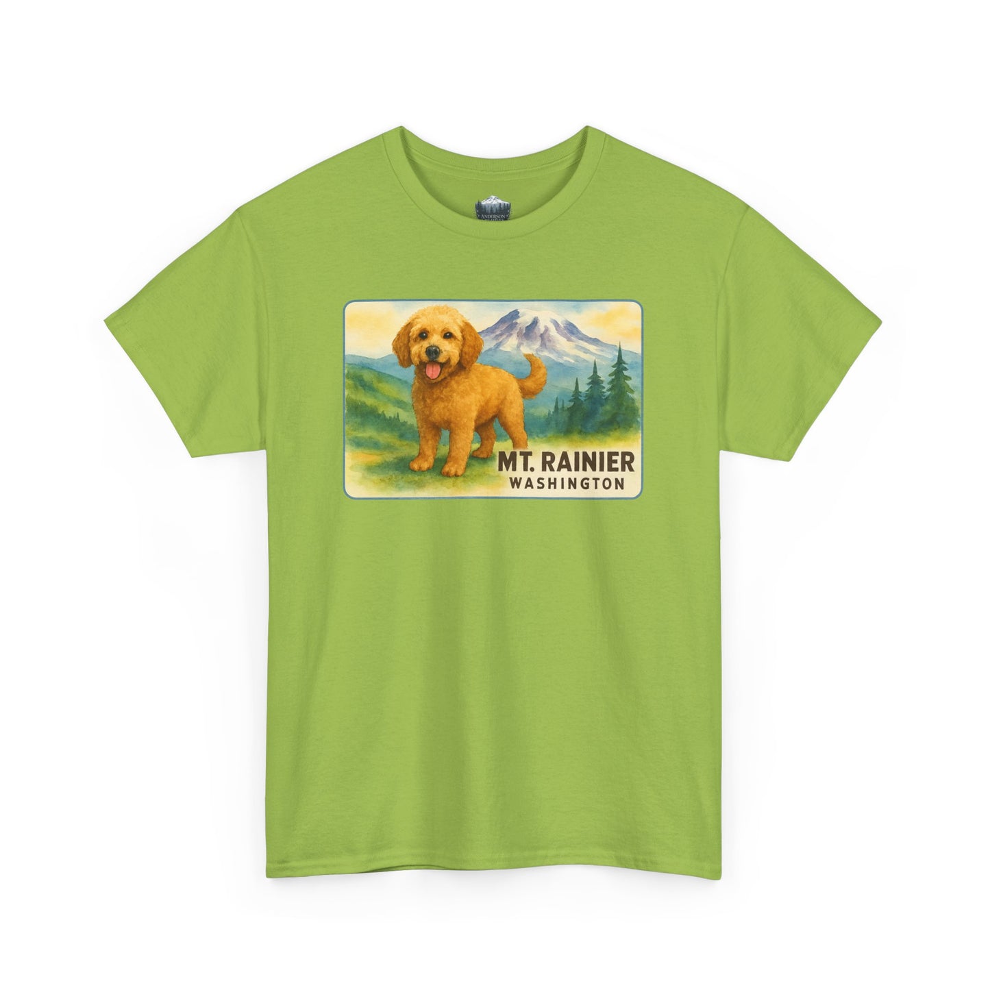 Mt. Rainier - Washington Golden Doodle T-Shirt