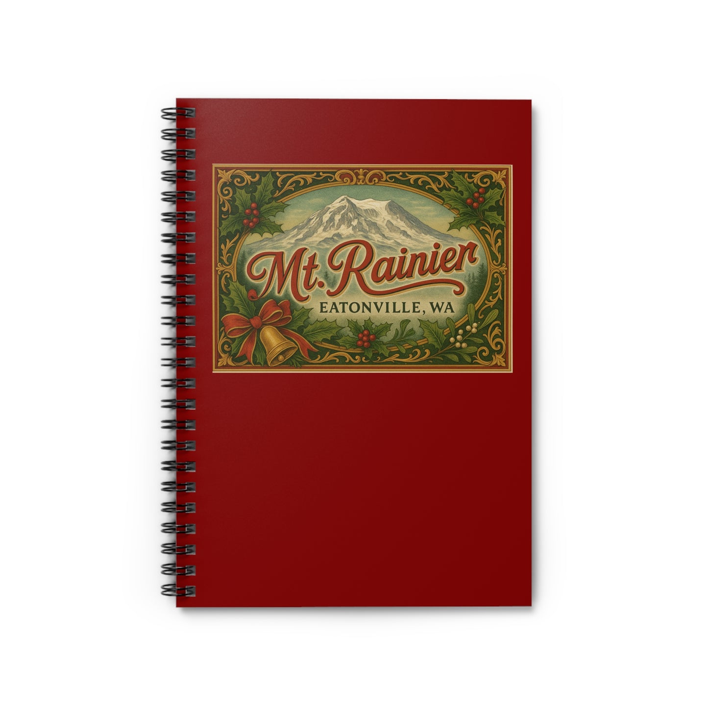 Mt. Rainier - Eatonville, WA Victorian Christmas Spiral Notebook