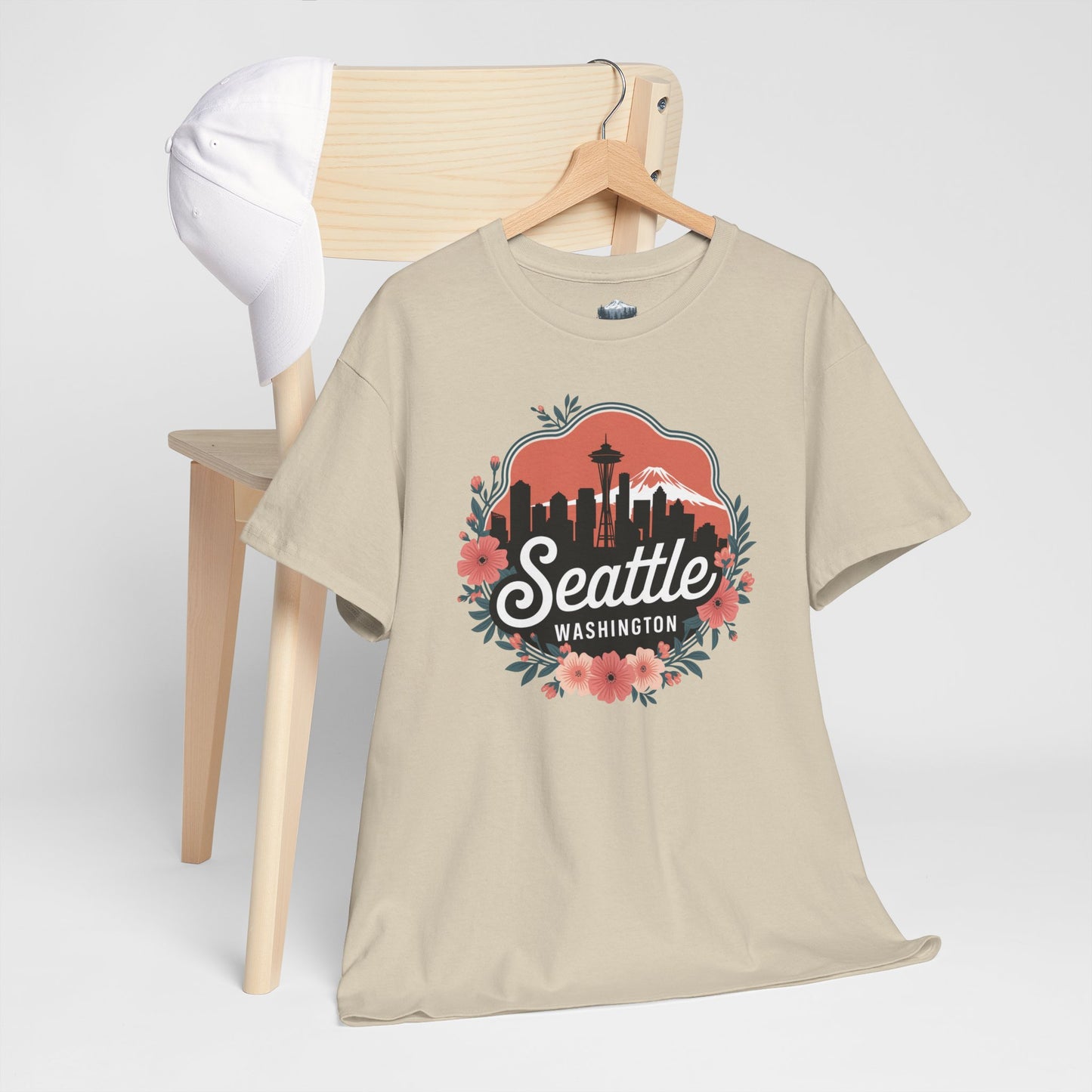 Foral Seattle City Skyline T-Shirt