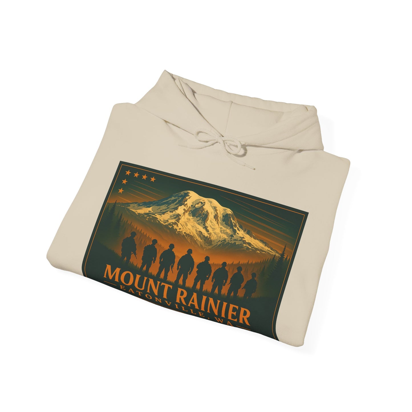 Mount Rainier - Eatonville, WA Military Hoodie