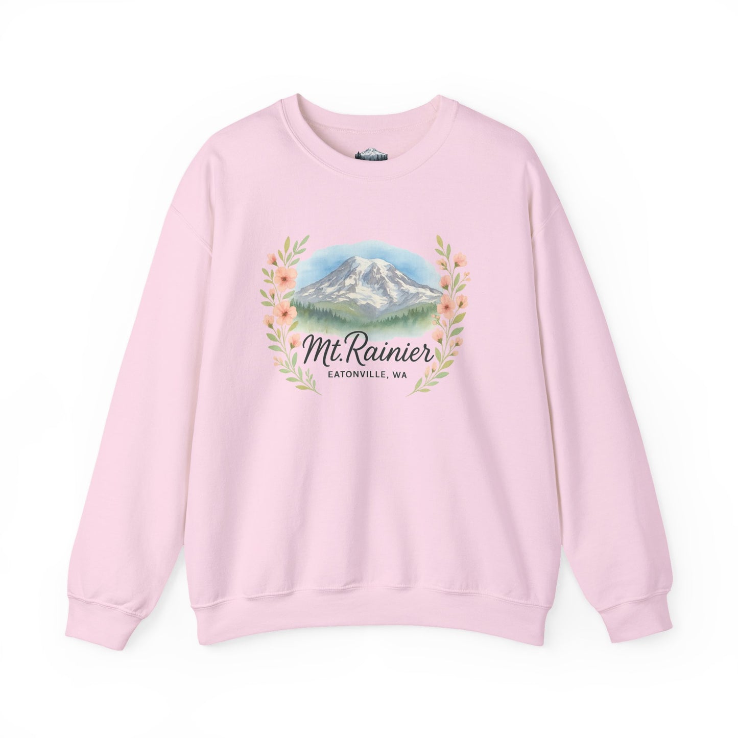 Mt. Rainier - Eatonville, WA Floral Sweatshirt
