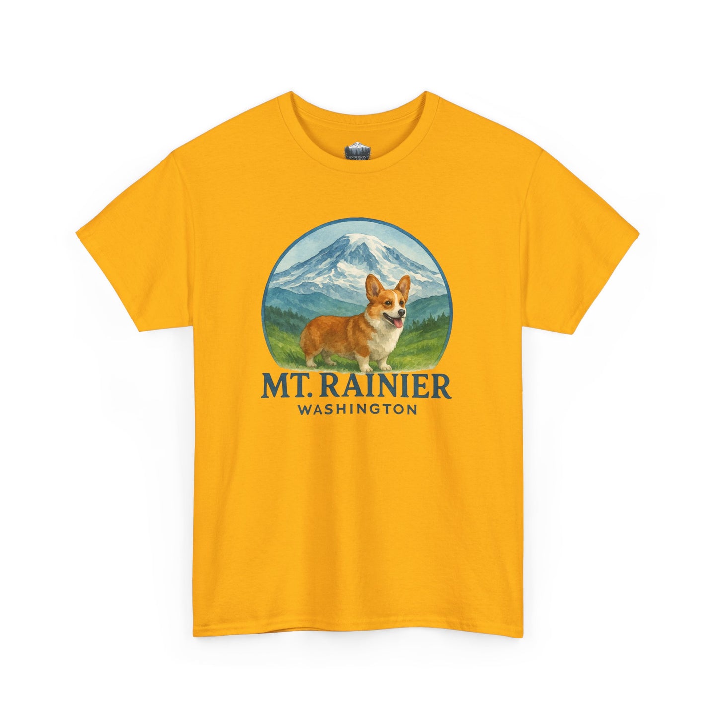 Mt. Rainier - Washington Corgi T-Shirt