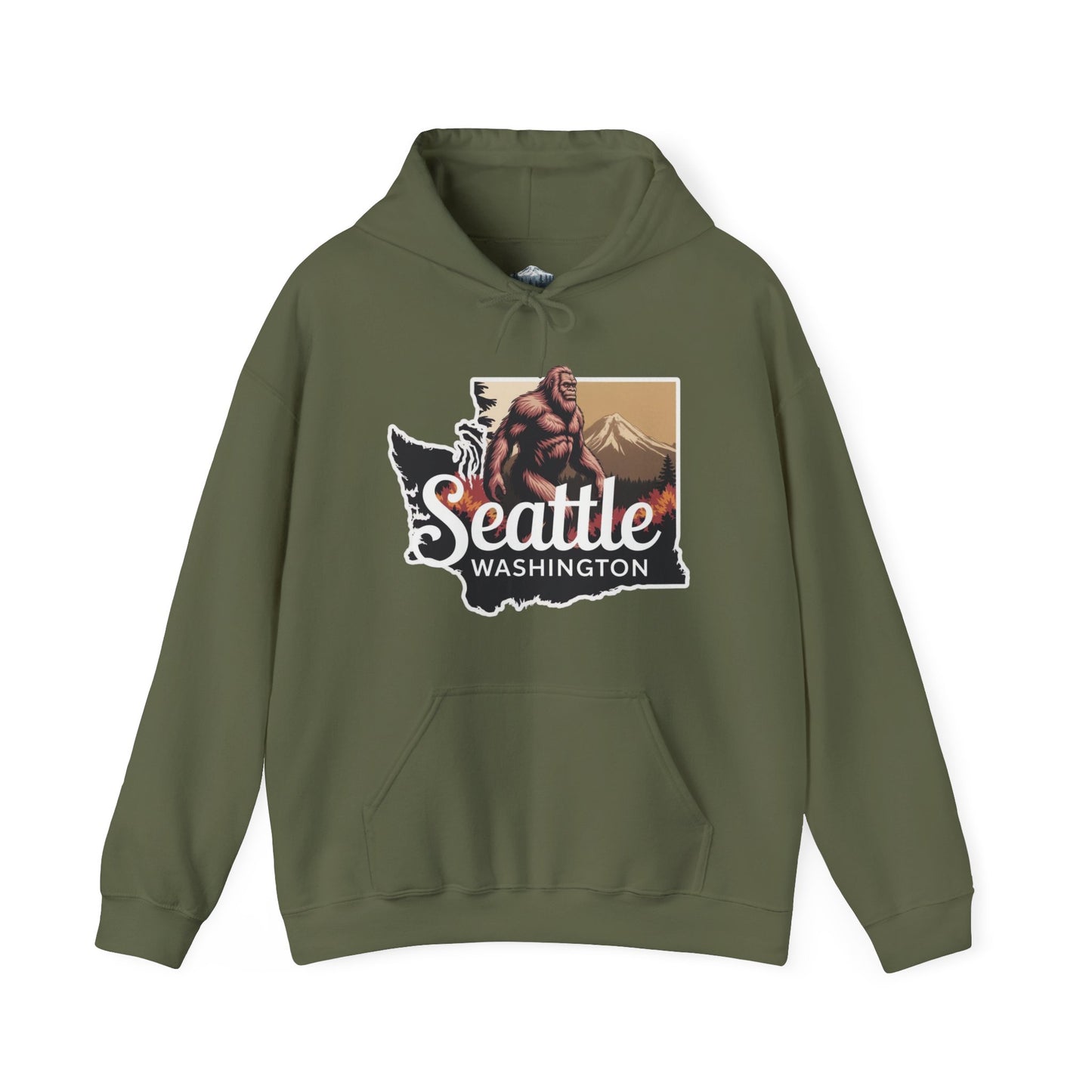 Bigfoot Seattle Washington Hoodie