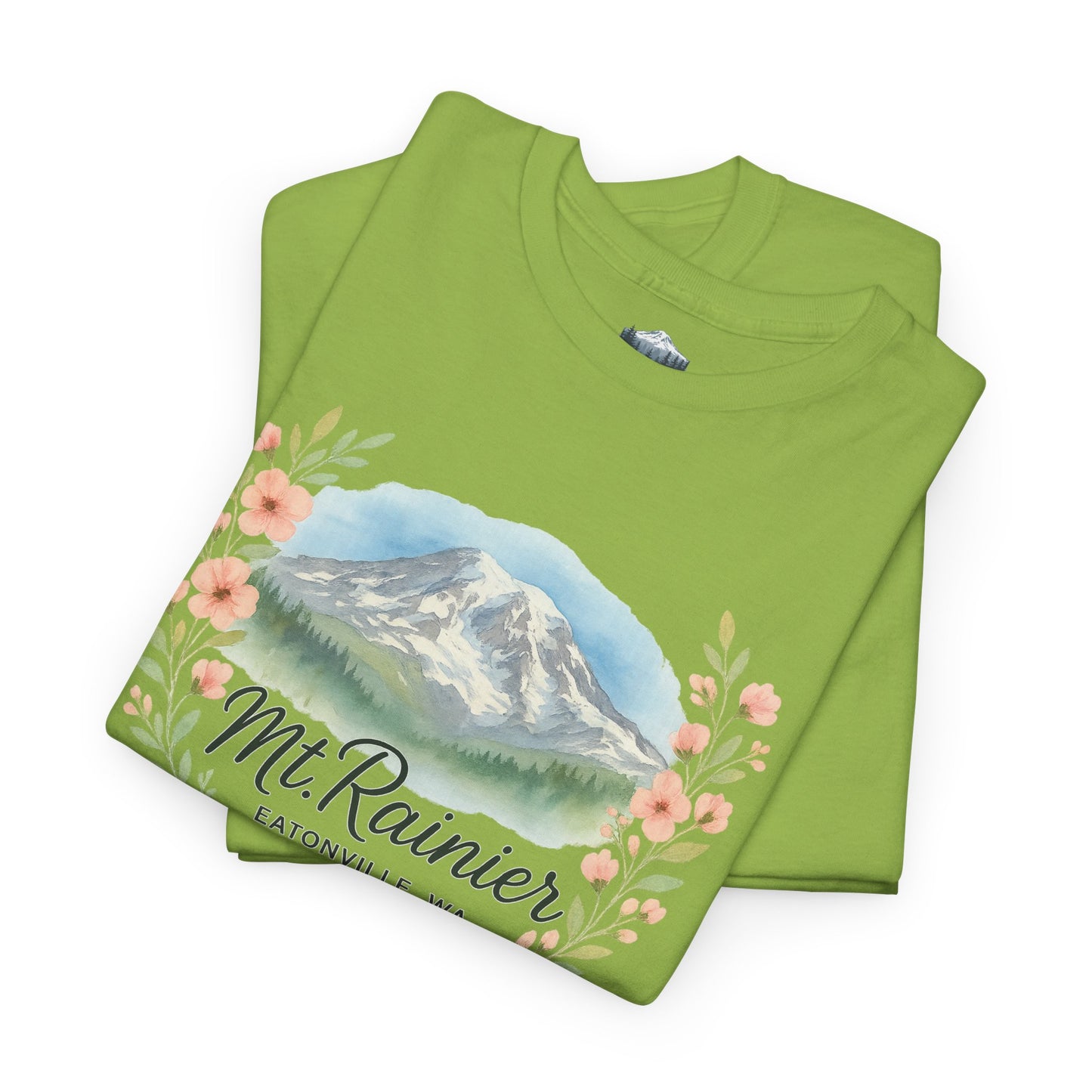 Mt. Rainier - Eatonville, WA Floral T-Shirt