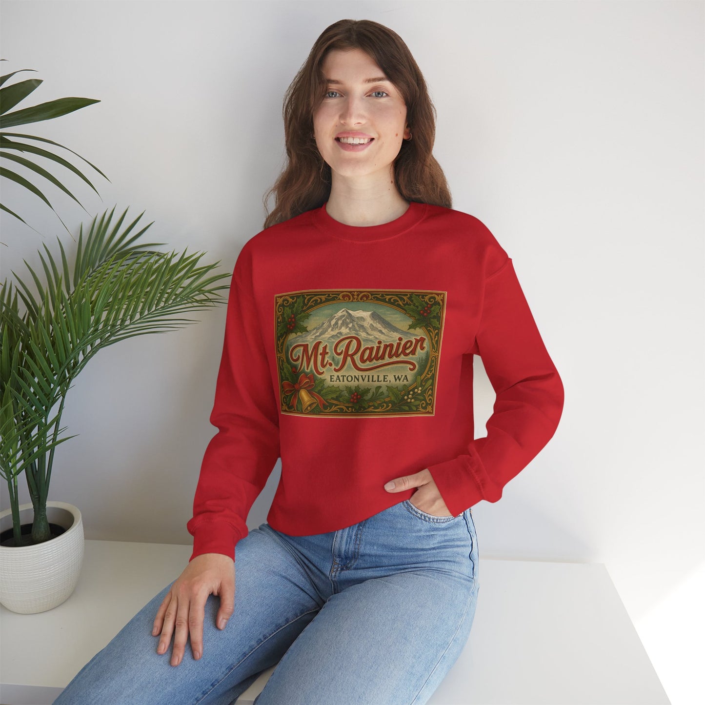 Mt. Rainier - Eatonville, WA Victorian Christmas  Sweatshirt