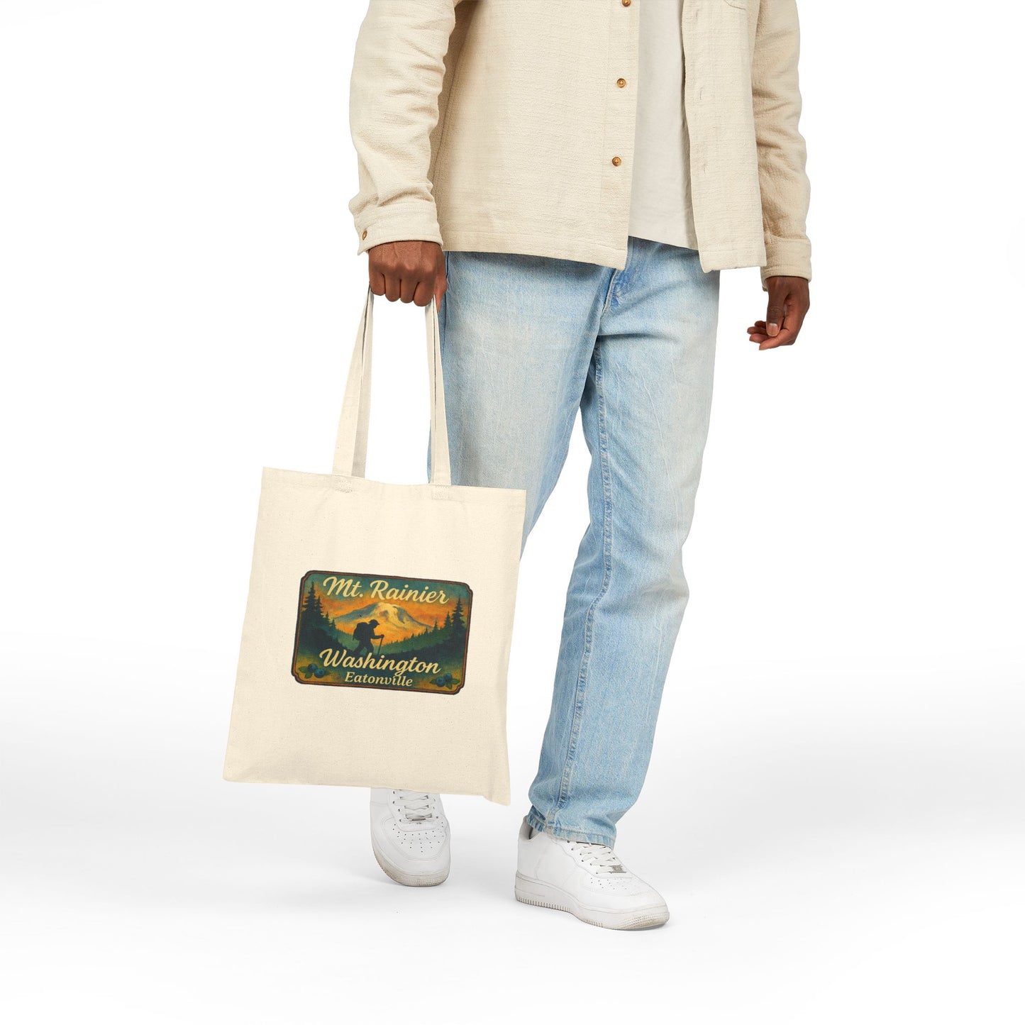 Mt. Rainier - Eatonville, WA Hiker Canvas Tote Bag