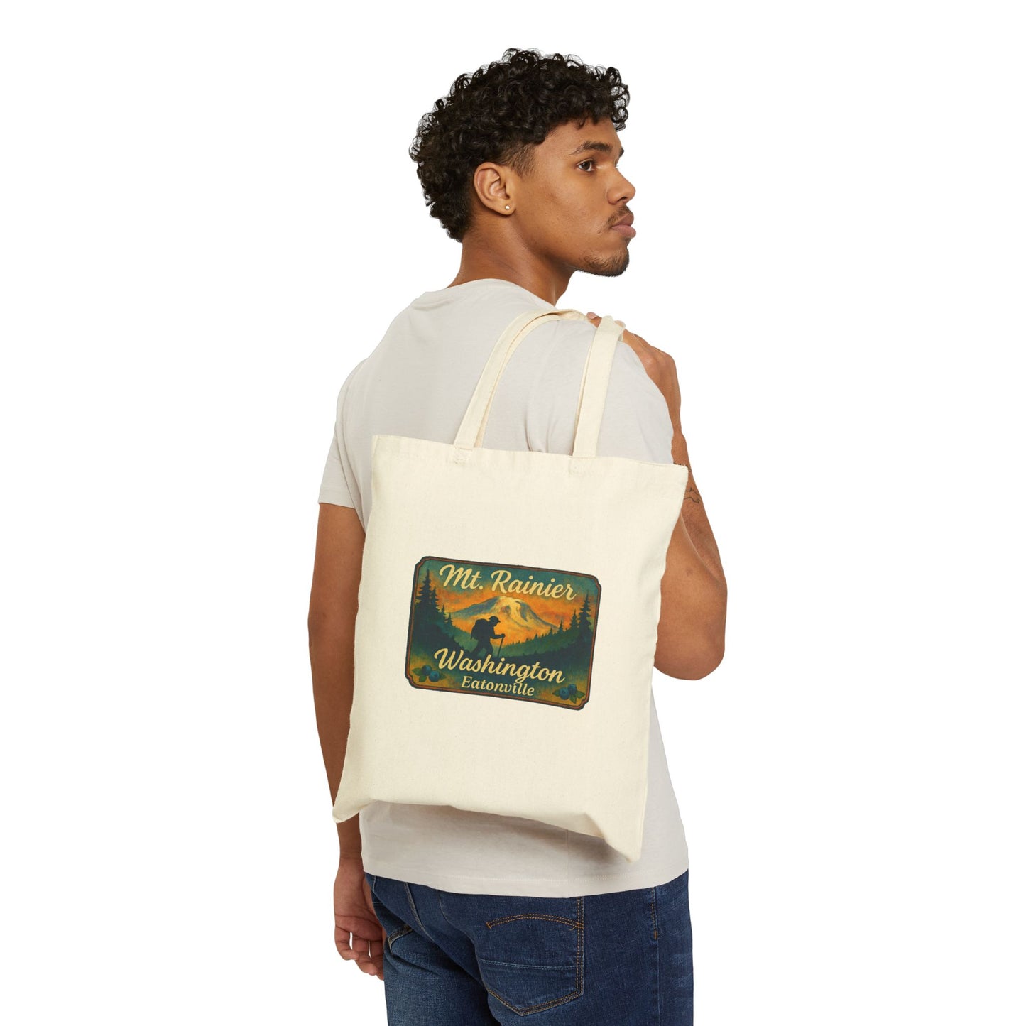 Mt. Rainier - Eatonville, WA Hiker Canvas Tote Bag