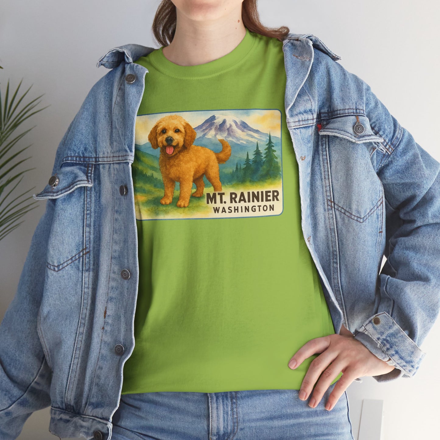 Mt. Rainier - Washington Golden Doodle T-Shirt