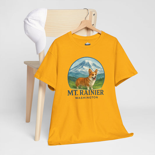 Mt. Rainier - Washington Corgi T-Shirt