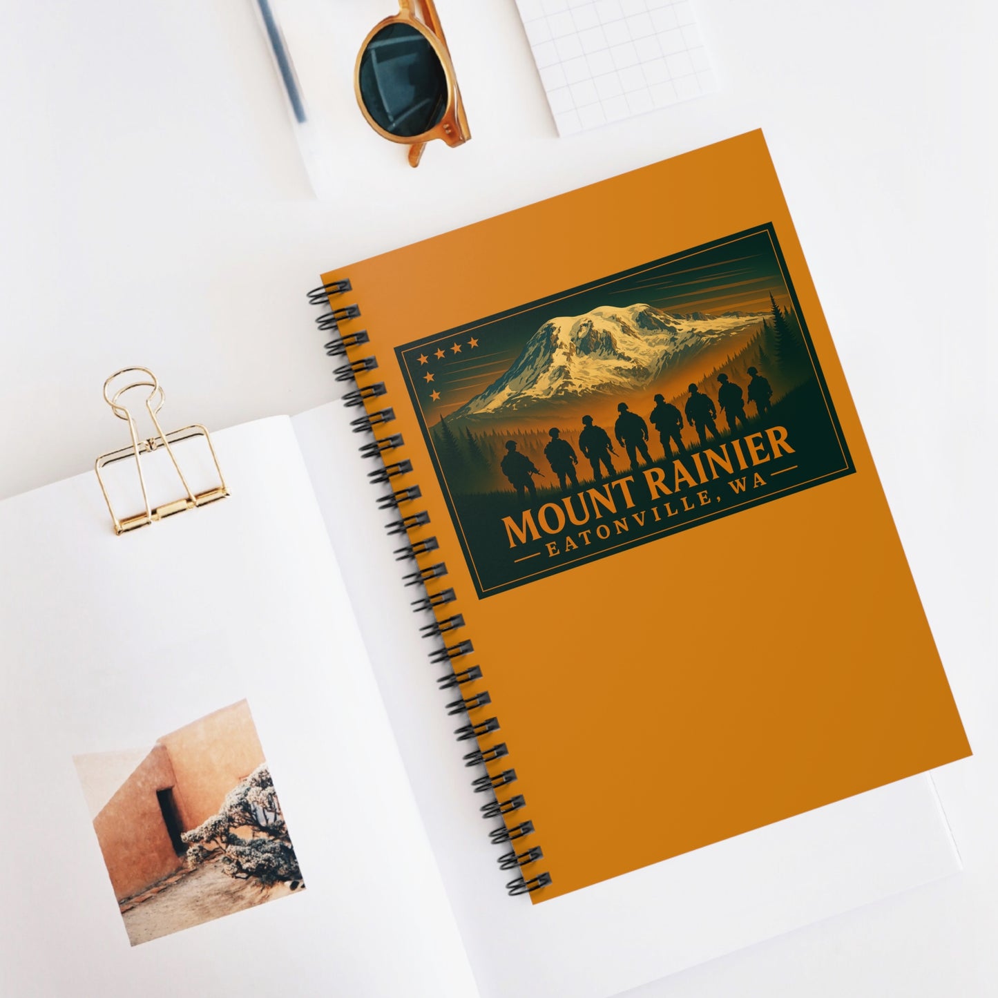Mount Rainier - Eatonville, WA Military Spiral Notebook
