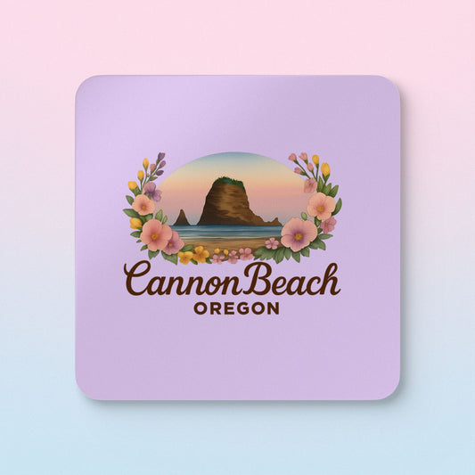 Cannon Beach Haystack Rock Coaster Set