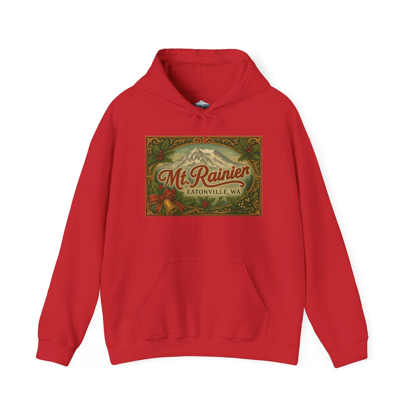 Mt. Rainier - Eatonville, WA Victorian Christmas Hoodie