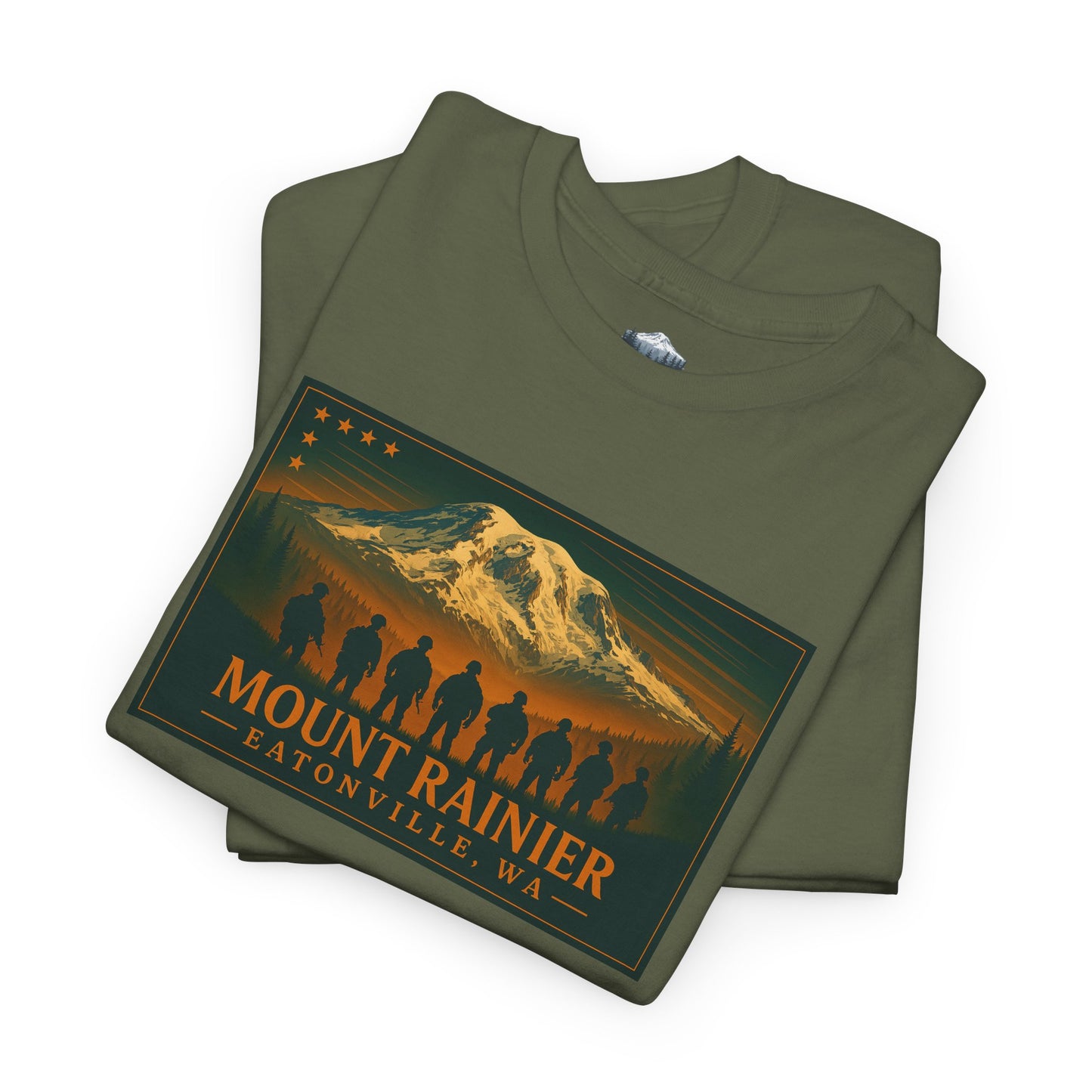 Mount Rainier - Eatonville, WA Military T-Shirt