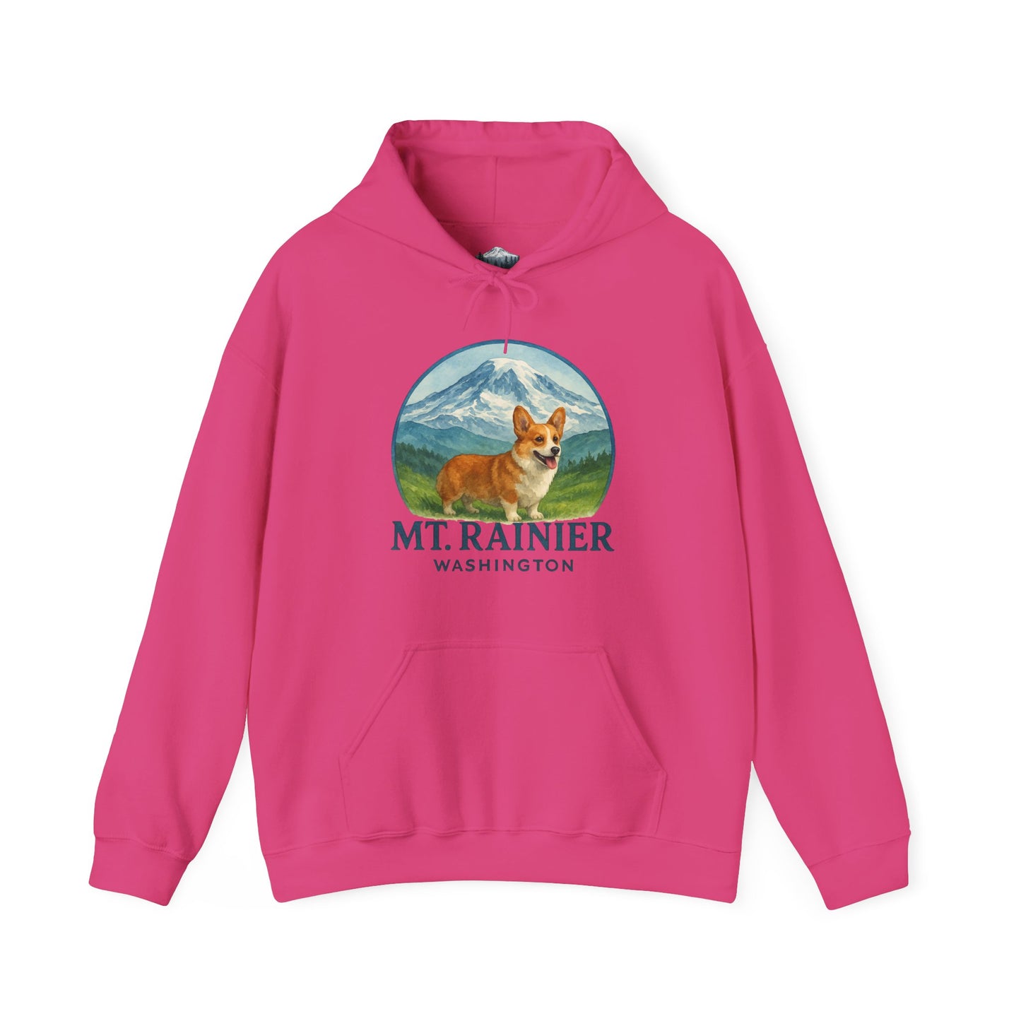 Mt. Rainier - Washington Corgi Hoodie