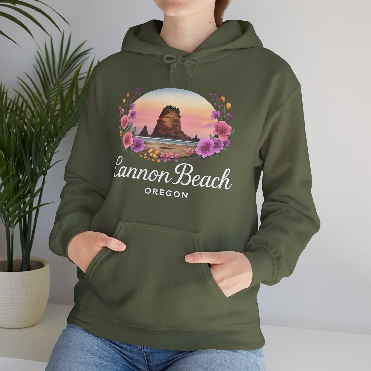 Cannon Beach Haystack Rock Hoodie