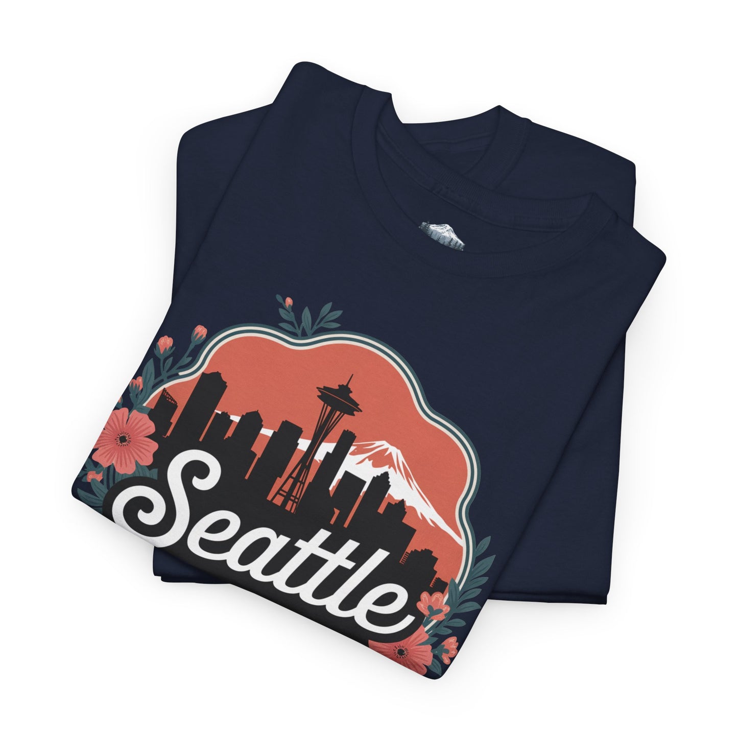 Foral Seattle City Skyline T-Shirt