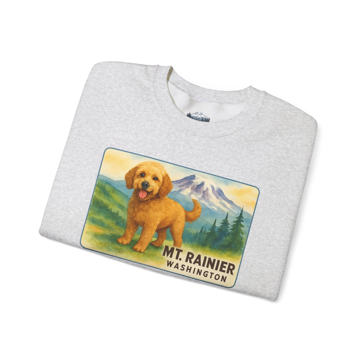 Mt. Rainier - Washington Golden Doodle Sweatshirt