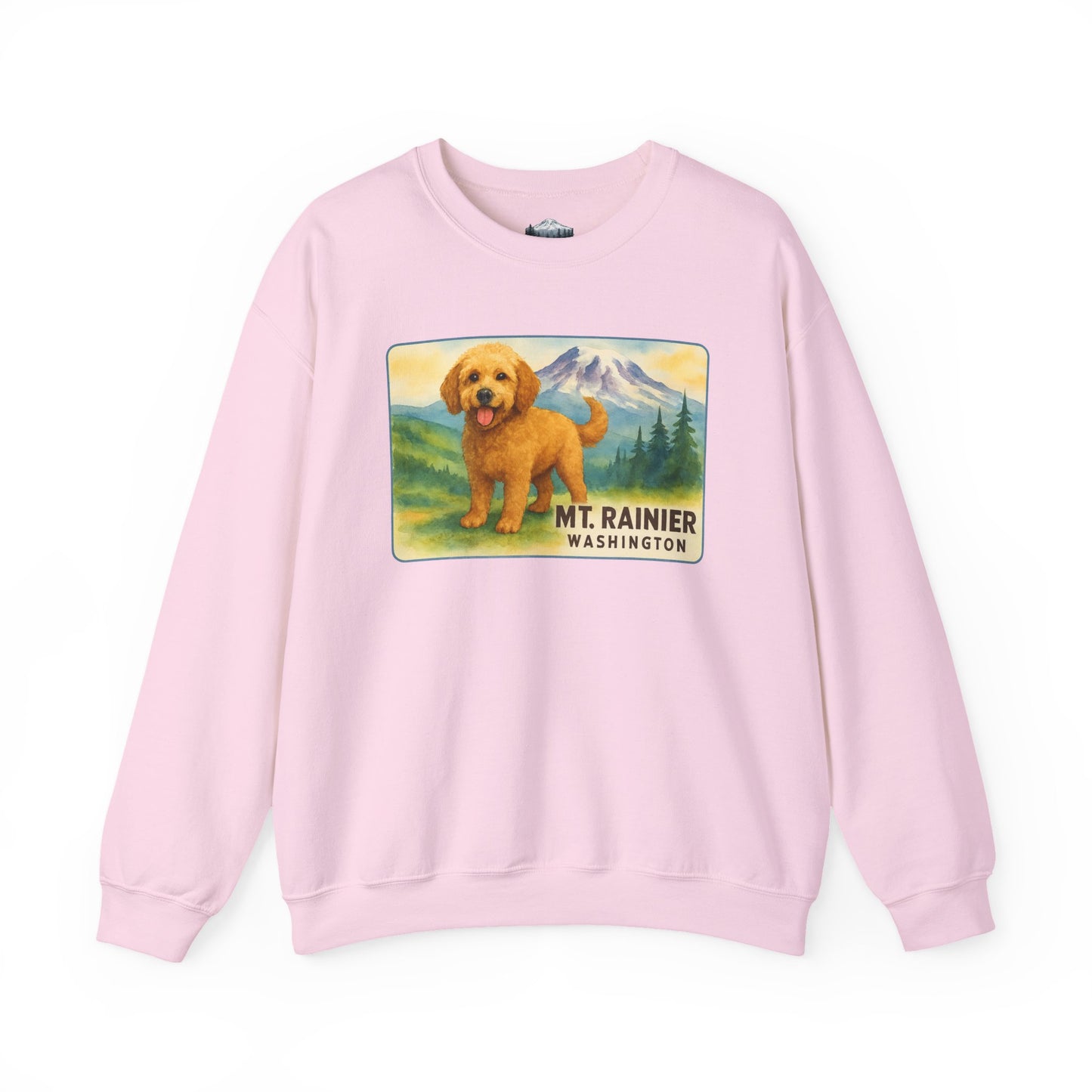 Mt. Rainier - Washington Golden Doodle Sweatshirt