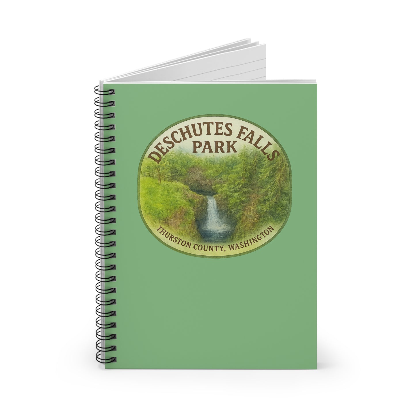 Deschutes Falls Park - Thurston County, Washington Spiral Notebook