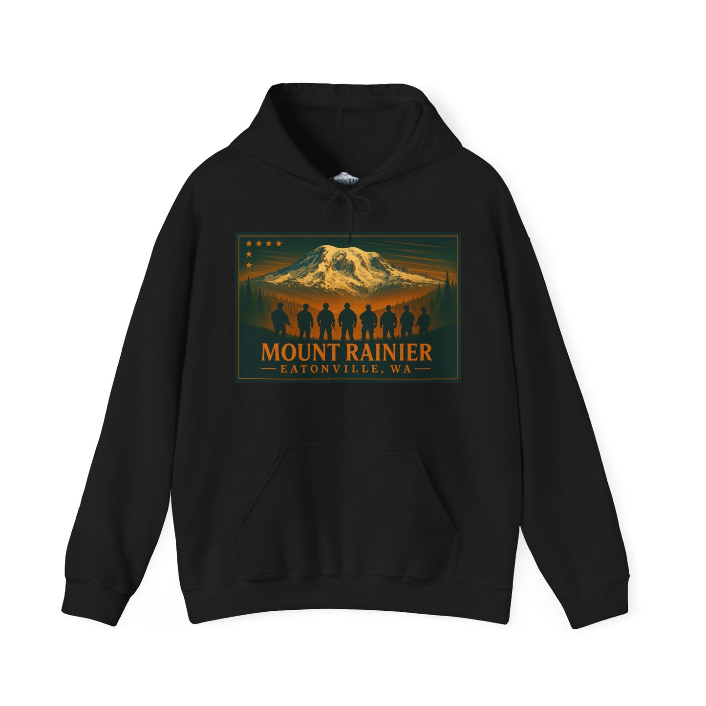 Mount Rainier - Eatonville, WA Military Hoodie
