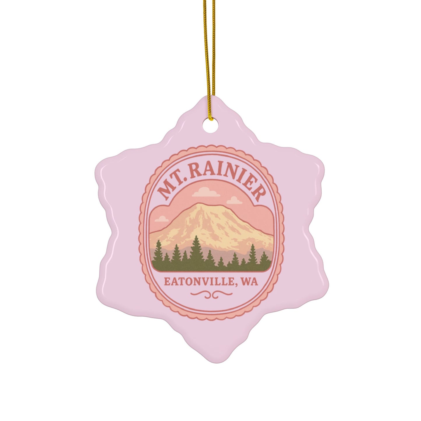 Mt. Rainier - Eatonville, WA Coquette Ornament