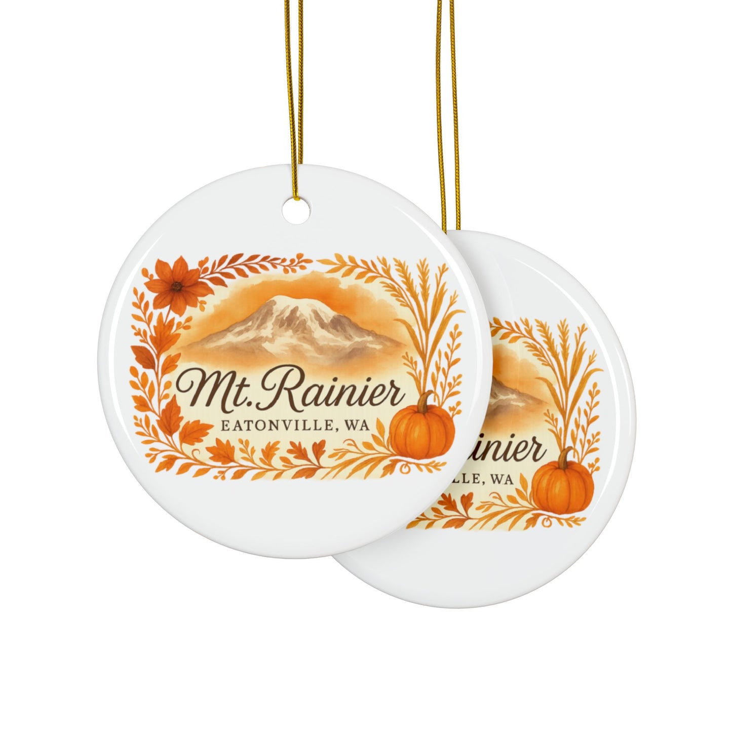 Mt. Rainier - Eatonville, WA Fall Harvest Ornament