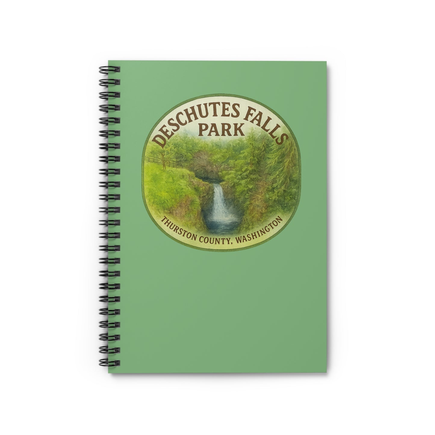 Deschutes Falls Park - Thurston County, Washington Spiral Notebook