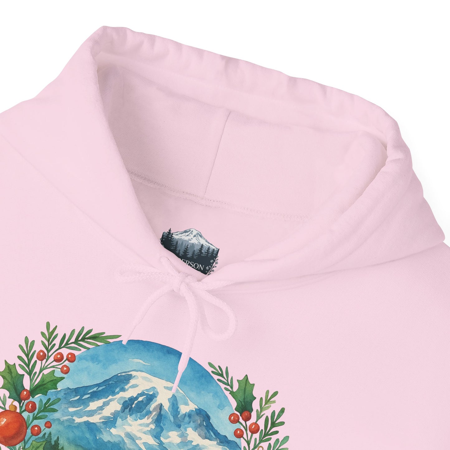 Mt. Rainier - Washington Merry Christmas Hoodie