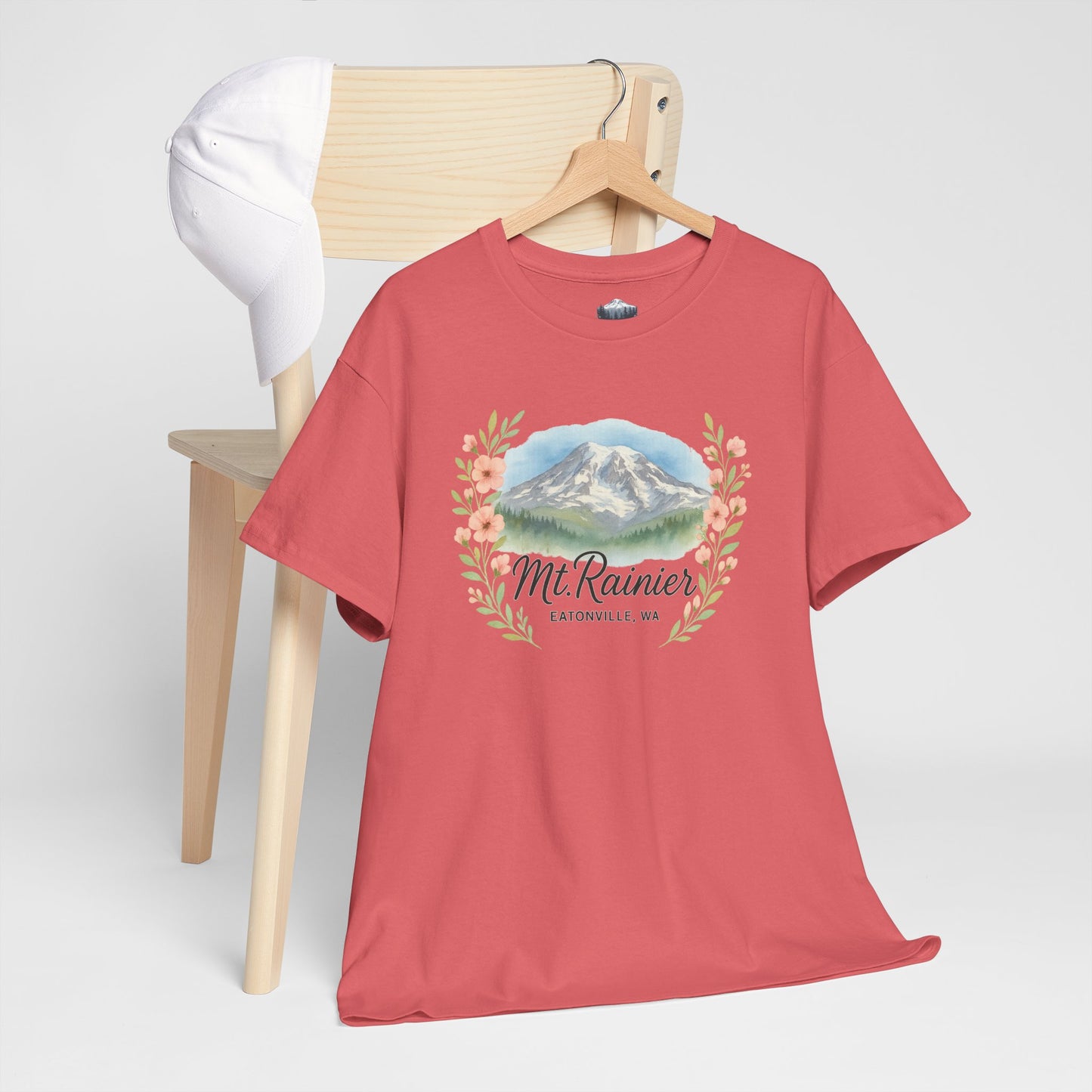 Mt. Rainier - Eatonville, WA Floral T-Shirt