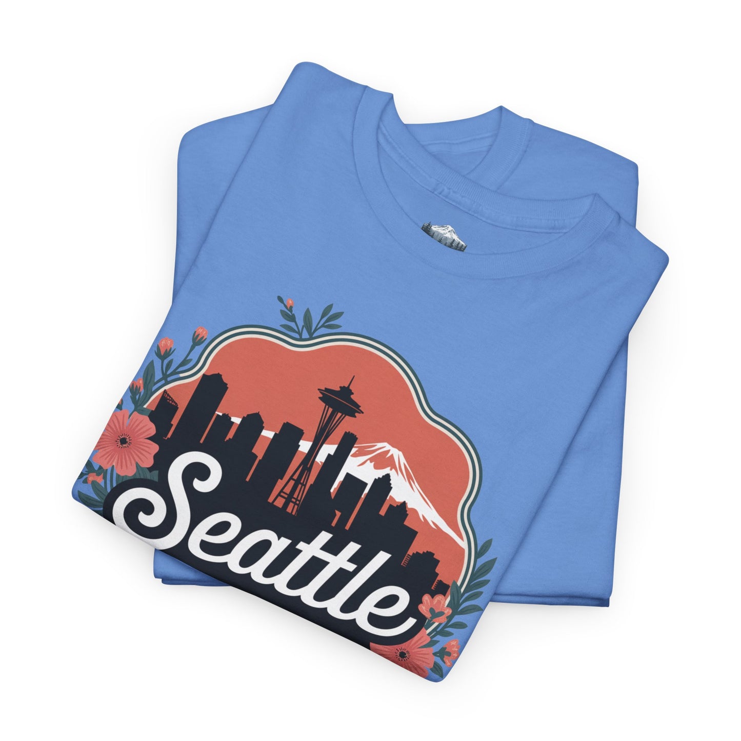 Foral Seattle City Skyline T-Shirt