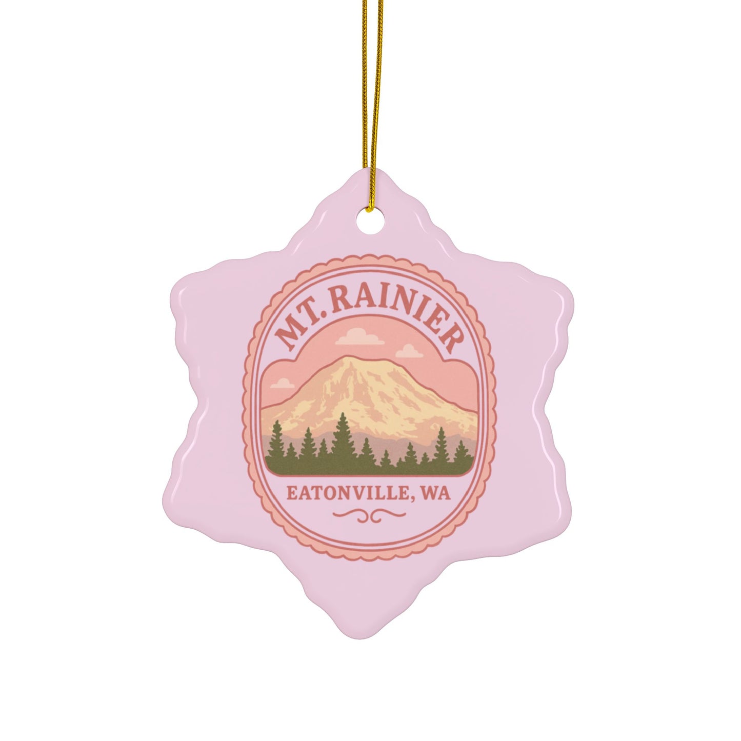 Mt. Rainier - Eatonville, WA Coquette Ornament