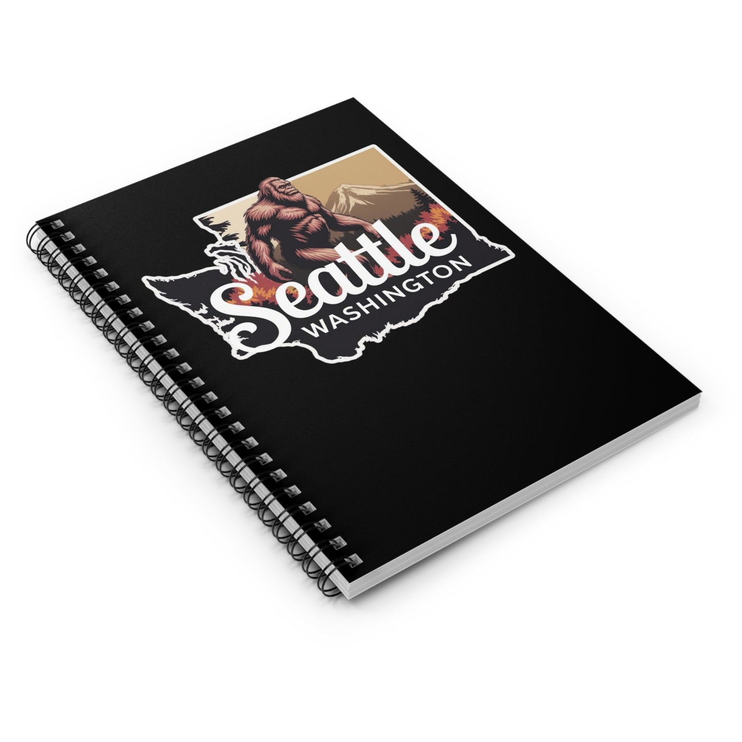 Bigfoot Seattle Washington Spiral Notebook