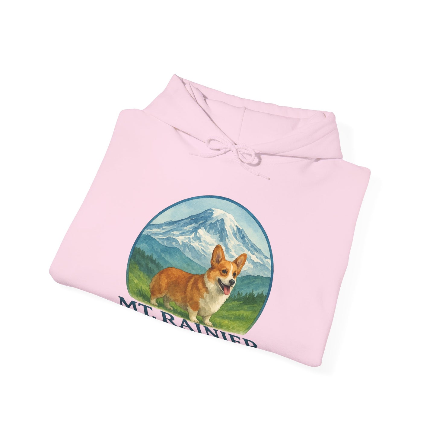 Mt. Rainier - Washington Corgi Hoodie