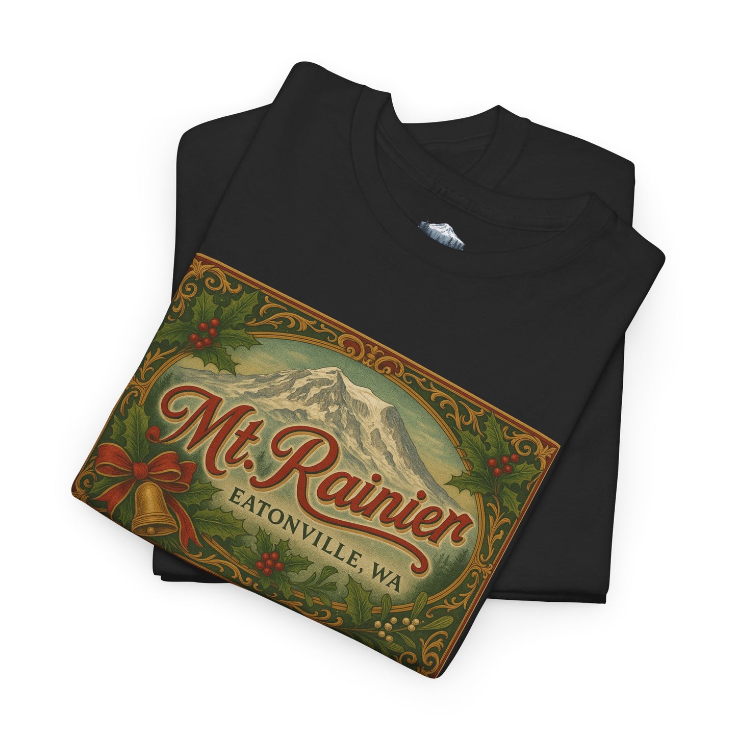 Mt. Rainier - Eatonville, WA Victorian Christmas T-Shirt