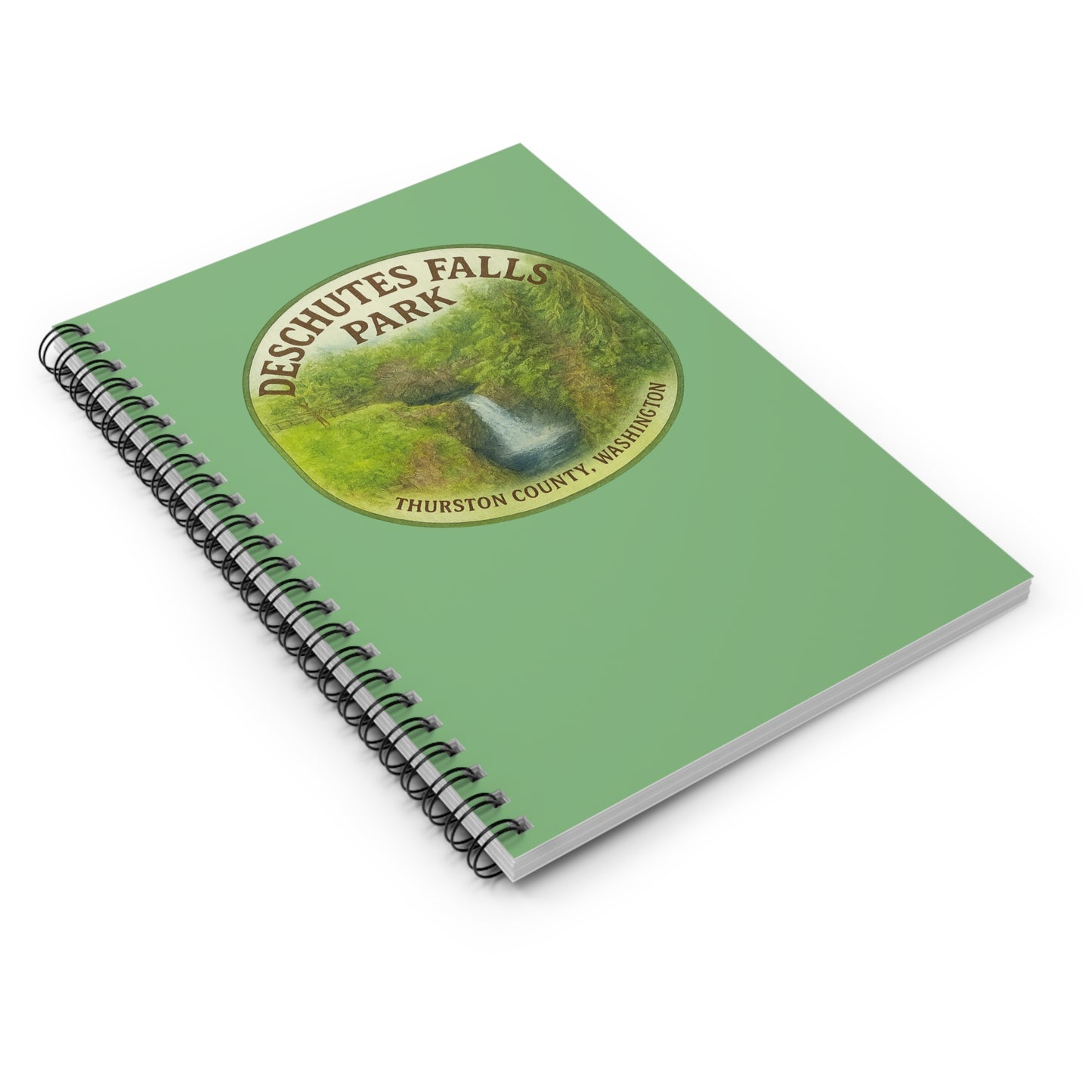 Deschutes Falls Park - Thurston County, Washington Spiral Notebook