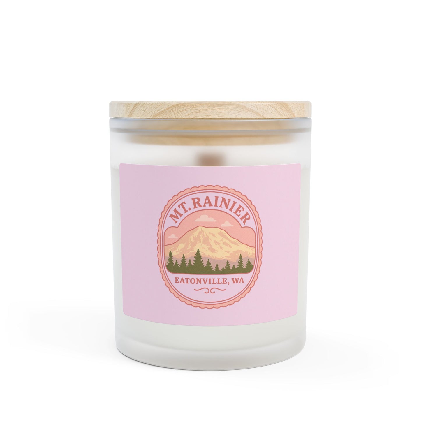Mt. Rainier - Eatonville, WA Coquette Frosted Glass Candle