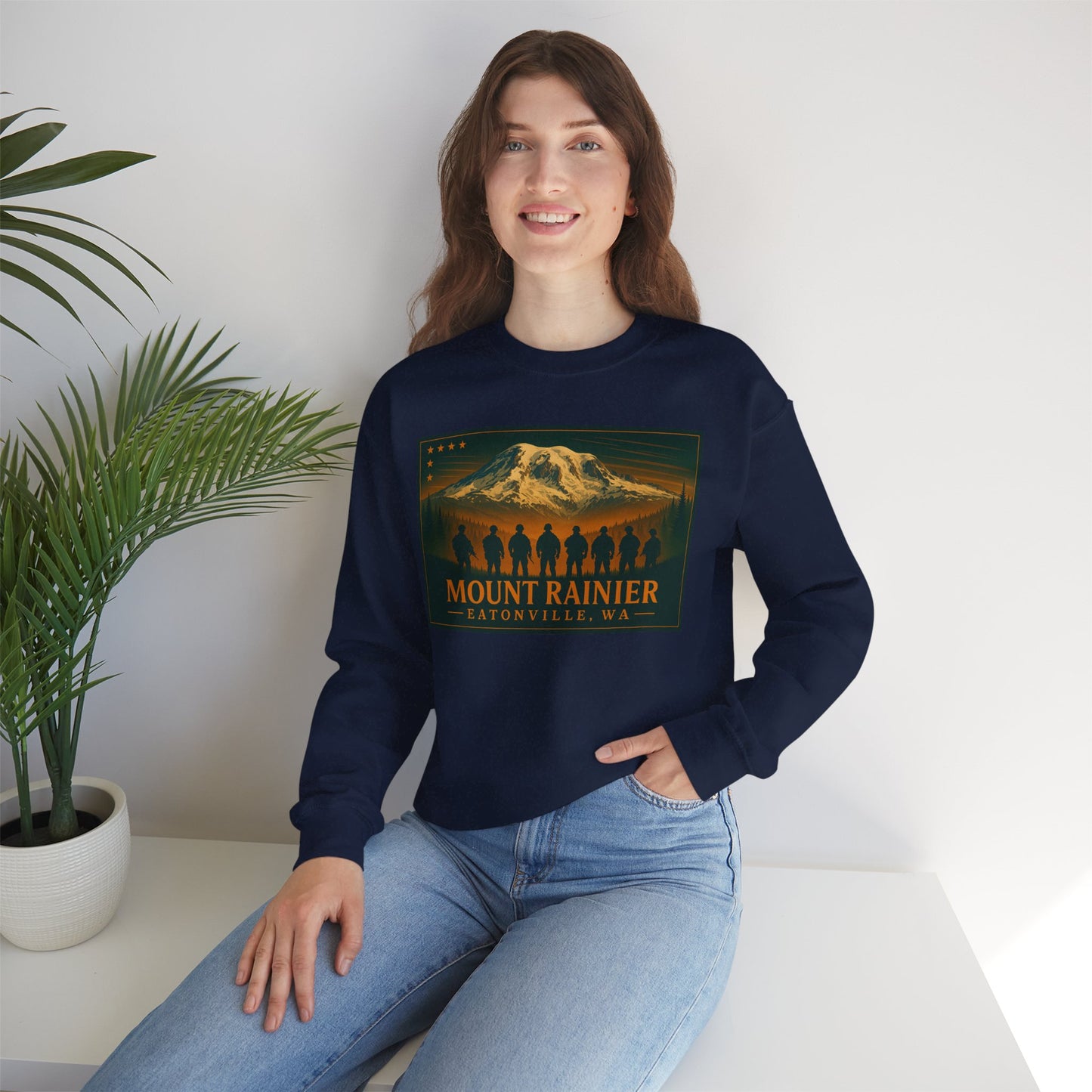 Mount Rainier - Eatonville, WA Military Sweatshirt