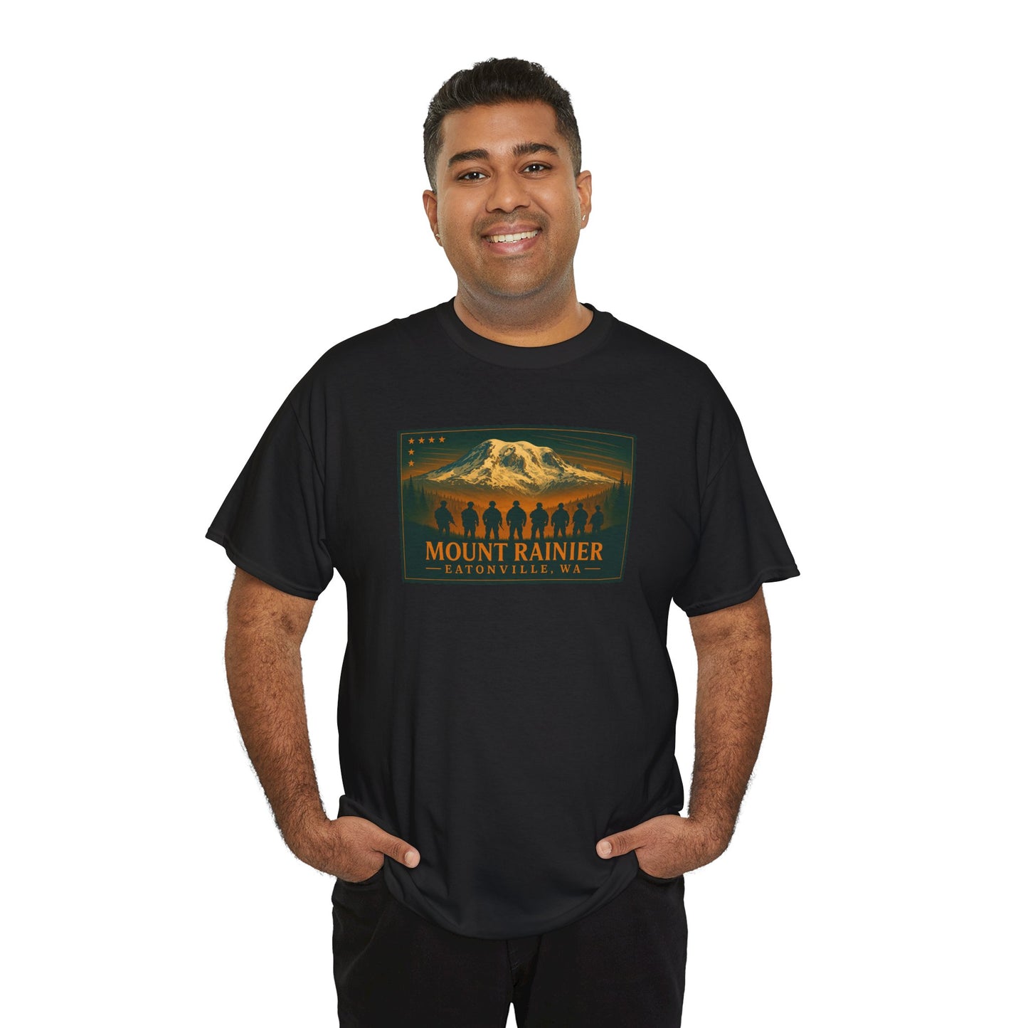 Mount Rainier - Eatonville, WA Military T-Shirt