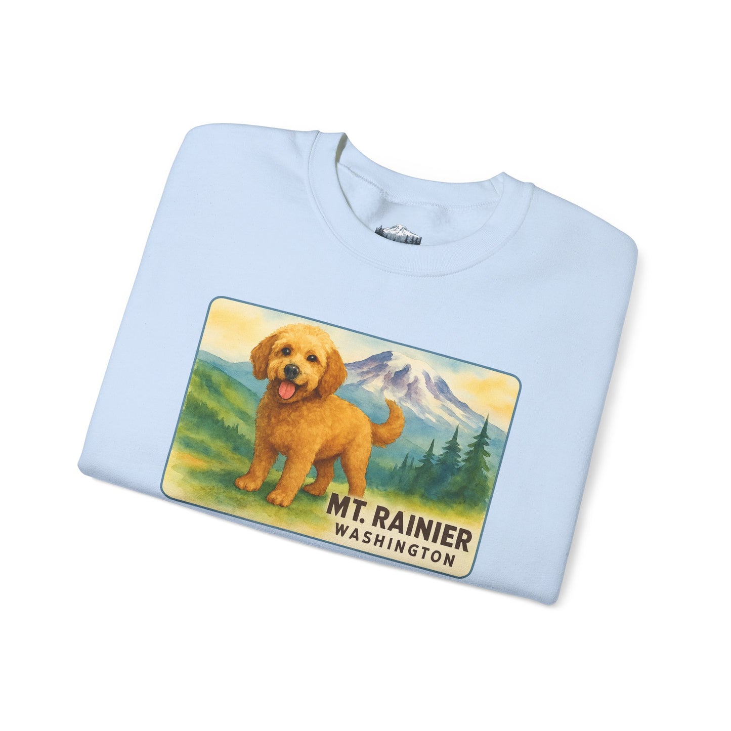 Mt. Rainier - Washington Golden Doodle Sweatshirt