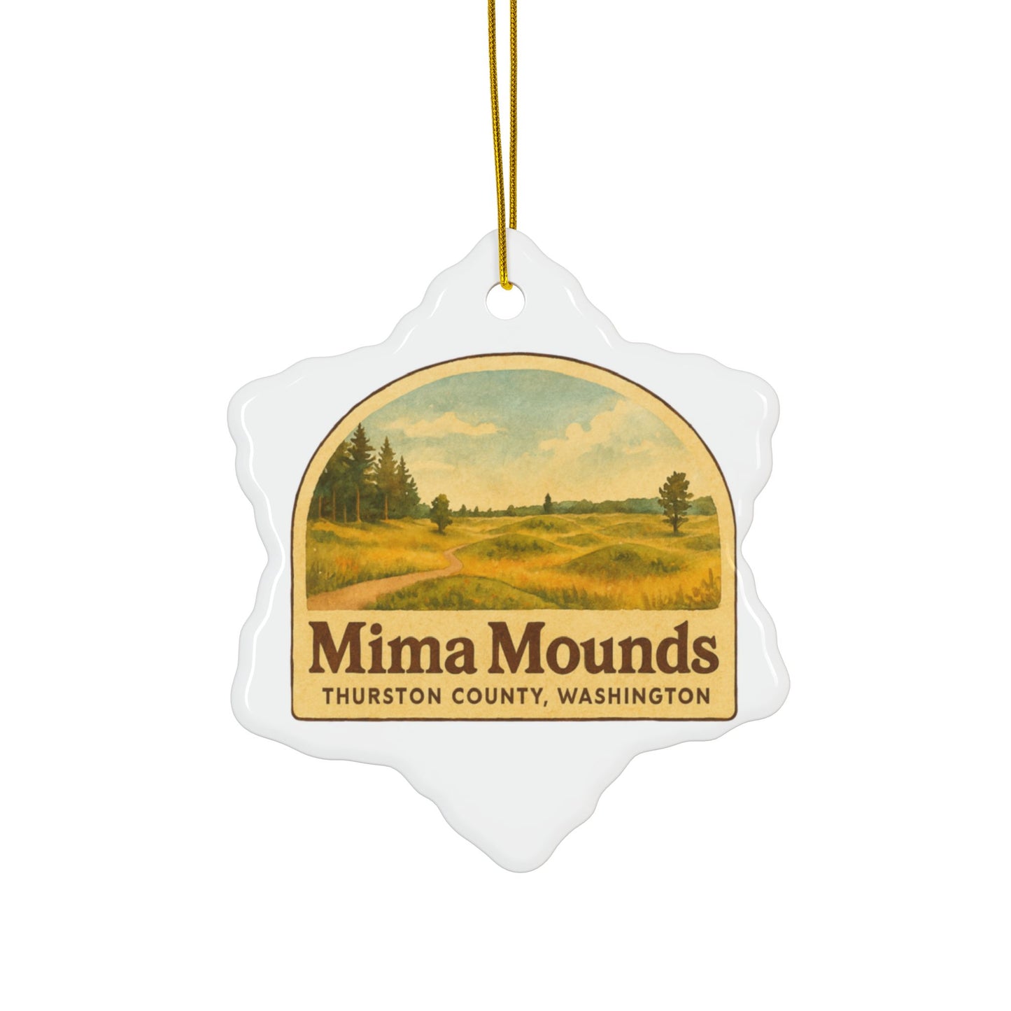 Mima Mounds - Thurston County, Washington Ornament