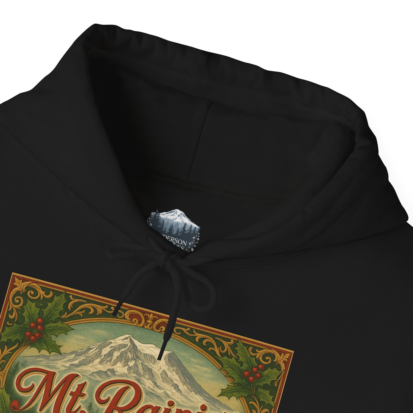 Mt. Rainier - Eatonville, WA Victorian Christmas Hoodie