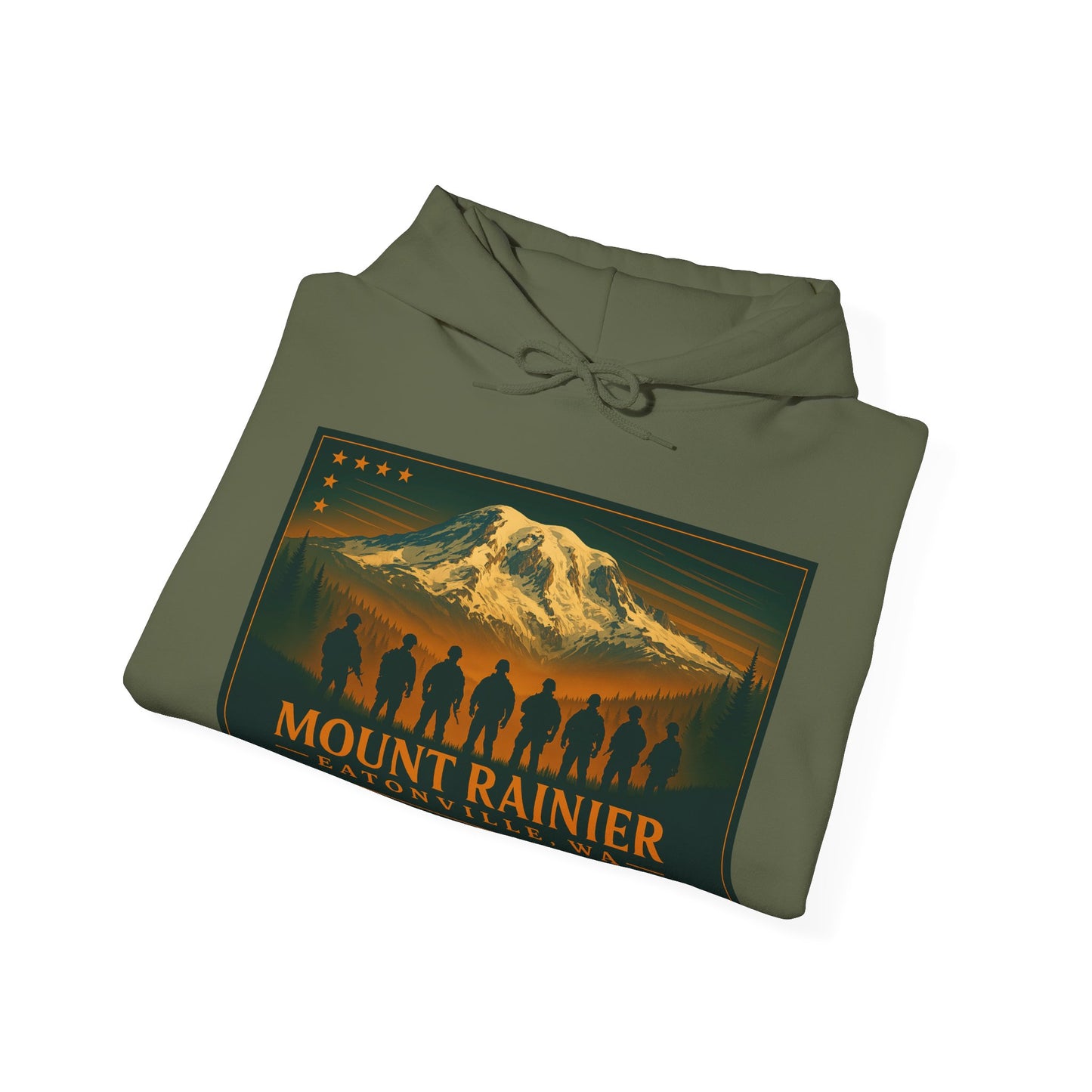 Mount Rainier - Eatonville, WA Military Hoodie